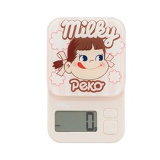 dretec Peko牛奶妹條紋廚房電子秤, 1000g, 粉紅色, KS-620