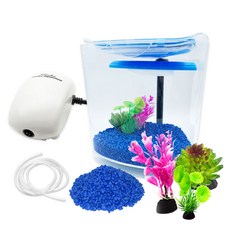 Aqua Terra 一體式室內地板魚缸套組 WL07, 藍色（彩石）