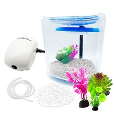 Aqua Terra 一體式室內地板魚缸套組 WL07, 白色（彩石）