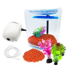 Aqua Terra 一體式室內地板魚缸套組 WL07, 橙色（彩石）