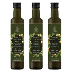 JUNKO oil 冷壓特級初榨酪梨油, 3個, 250ml