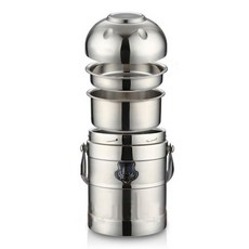 HOGASTORY 真空保溫保冷午餐安排, 銀, 1套