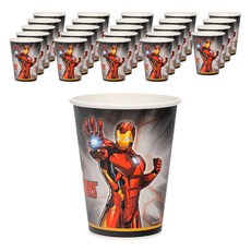 漫威 復仇者聯盟 鋼鐵人 原創紙派對杯 290ml, 25入, 1套