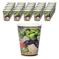 漫威復仇者聯盟 浩克 原創紙派對杯 290ml, 50個, 1套