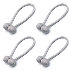 aryko 磁性球型窗簾扣, 銀, 4個