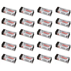 FABER-CASTELL 輝柏 無塵橡皮擦 L號, 黑色, 20個