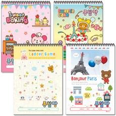 b fancy 3000綜合線圈記事本80張*4件組, 混色, 1套