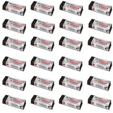 FABER-CASTELL 輝柏 無塵屑橡皮擦 中 187282, 黑色, 24個