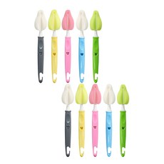 lieto 可掛式奶嘴清潔刷, 混色, 10入