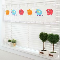 Lampo蕾絲窗幔, 白色