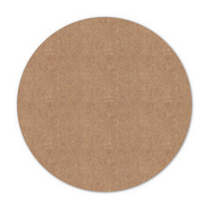 Donna&deco Ray 素色圓形便條貼紙 5cm, 牛皮紙, 300個