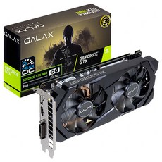 GALAX 지포스 GTX 1660 BLACK D D5 그래픽카드 6GB