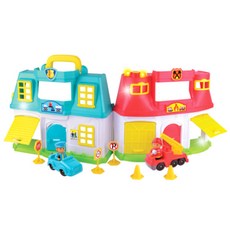 Red Box 攜帶式Led警察&消防局玩具組 612R 23772-1, 混色, 1組