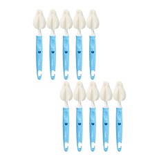 lieto 可掛式奶嘴清潔刷, 天空藍, 10入