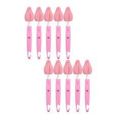 lieto 可掛式奶嘴清潔刷, 粉色, 10入