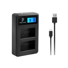 Pureclear Fuji NP-W126 LCD 雙 USB 兼容充電器, JND-PURECLEAR-2