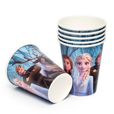 파티팡 디즈니 겨울왕국 2 종이 파티컵 안나 엘사 올라프 290ml, 25개입, 1개