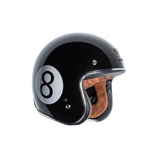 토크 에이트 볼 오픈페이스 헬멧, BLACK