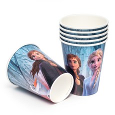 PartyPang 迪士尼 冰雪奇緣 2 紙派對杯 安娜 艾莎 雪寶 290ml, 1個
