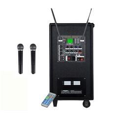 그레이스 충전식 무선 앰프 일체형 + 무선 마이크 2p, EG-380