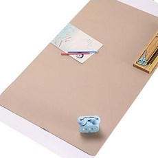 皮革單面滑鼠墊 L, 淺棕色, 1個