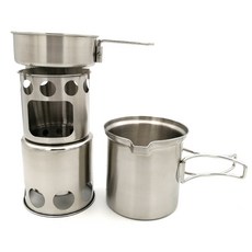 미니 우드스토브 냄비 세트 MWS-S301, 혼합색상, 1세트