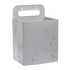 Yums 可折疊多用途壁掛式置物籃 灰色, 單一顏色, 1個