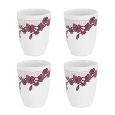 ZICCO Yuan 梅花水杯 M3094, 混合色, 4個