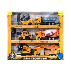 Sink玩具建築工程車玩具6件組
