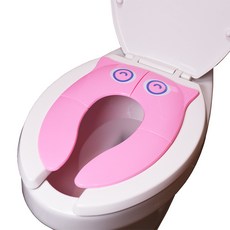 可折疊便攜式孩童馬桶坐墊, 粉色