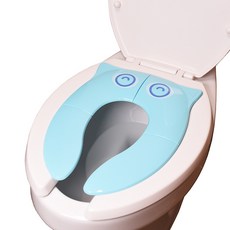 可折疊便攜式孩童馬桶坐墊, 藍色