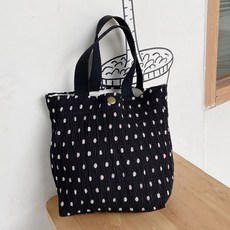 Market Pio 時尚帆布皺褶迷你托特環保袋 2入