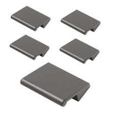 Choice Hardware 現代斜線方形傢俱把手 黑色, 5個