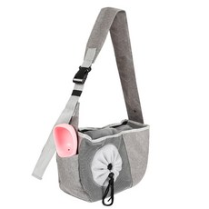 딩동펫 고양이 스트랩 슬링백, 그레이, 1개