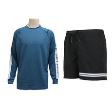 벤디스 남성용 벌스 래쉬가드 M222 + 비치팬츠 어반 A163 세트