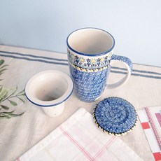 세라미카아티스티나 롱 티 머그 T-2178 400ml, 혼합색상, 1개