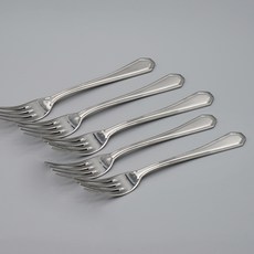 Table Art 韓國製造型中型叉, 銀色, 5個