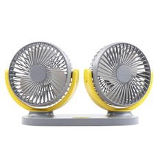 네임드컴퍼니 Origin 차량용 3단 듀얼 선풍기, CT088, 그레이