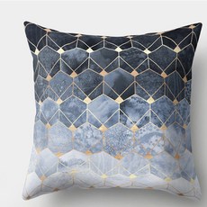 現代立體幾何圖案靠枕套 4入