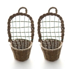 Dauef&J壁掛懸掛網籃 2個, 單色