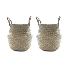 藤編花籃 2入, 單色