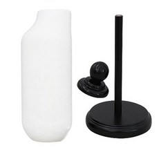 MADA 迷你展示架針織狗模型基本型, （基本_黑色套裝）, 黑色（頸帽、腳凳）+白色（人體模型）