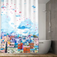 繁花春日 浴簾 180 x 180 cm, 1個