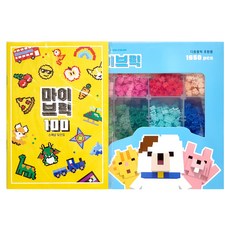 마이브릭 100 스페셜 도안집 + 나노블록 세트, 혼합색상, 1개