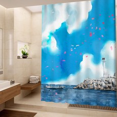 燈塔浴簾 180 x 180 cm, 1個