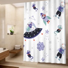 宇航員浴簾 150 x 200cm, 1個