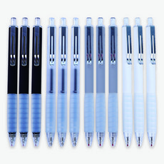 YOUNG ART 軟膠握筆 4款 x 3入, 灰色, 黑色, 白色, 半透明, 1套