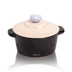 OVENLOCK 韓式傳統雙耳陶瓷砂鍋, 中(18*8.3cm), 1個