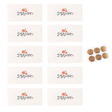 더스페셜 기프트 봉투 5p + 데코스티커, 고맙습니다, 2세트