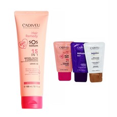 CADIVEU 免沖洗多效護髮精華+護髮精華旅行試用包 10ml 3入, 1組, 150ml